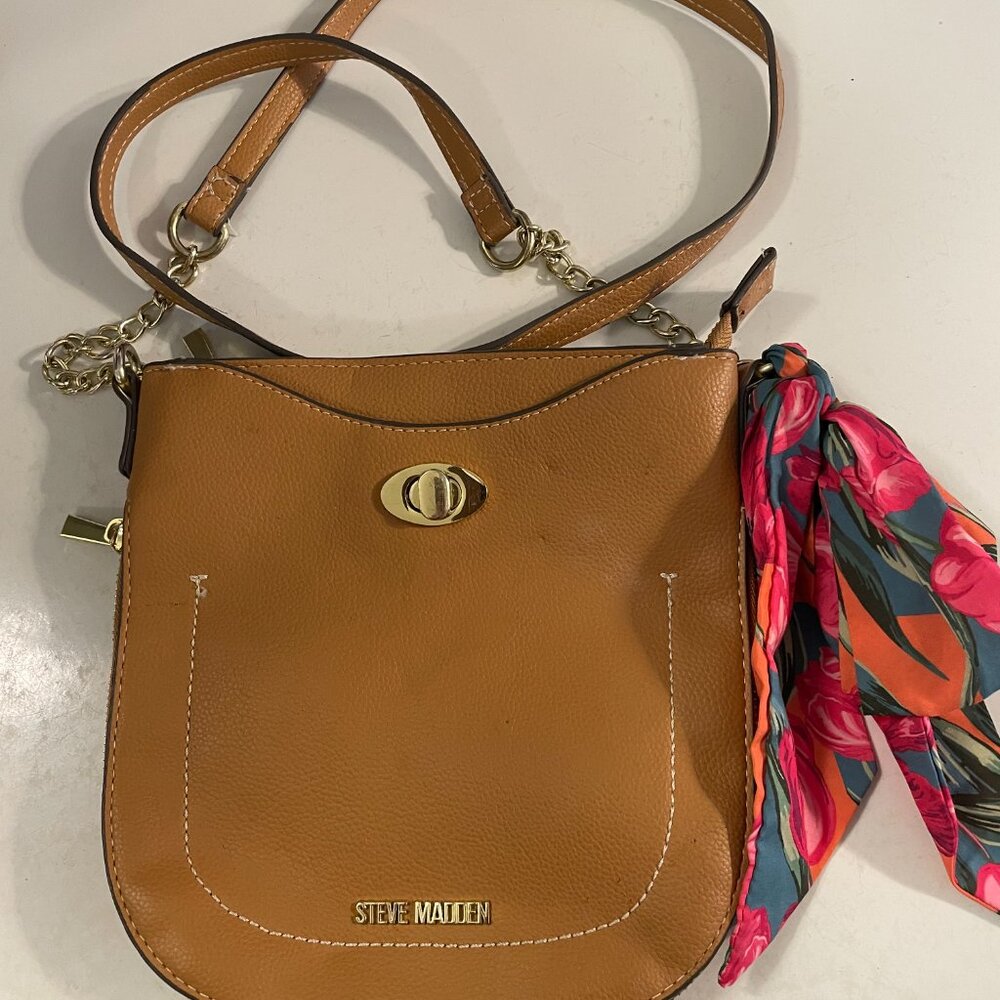 Steve Madden Brown Crossbody Purse Adjustable Strap